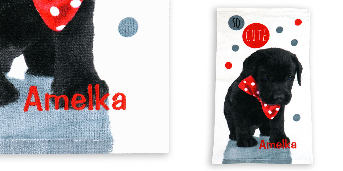 Ręcznik pies cute amelka